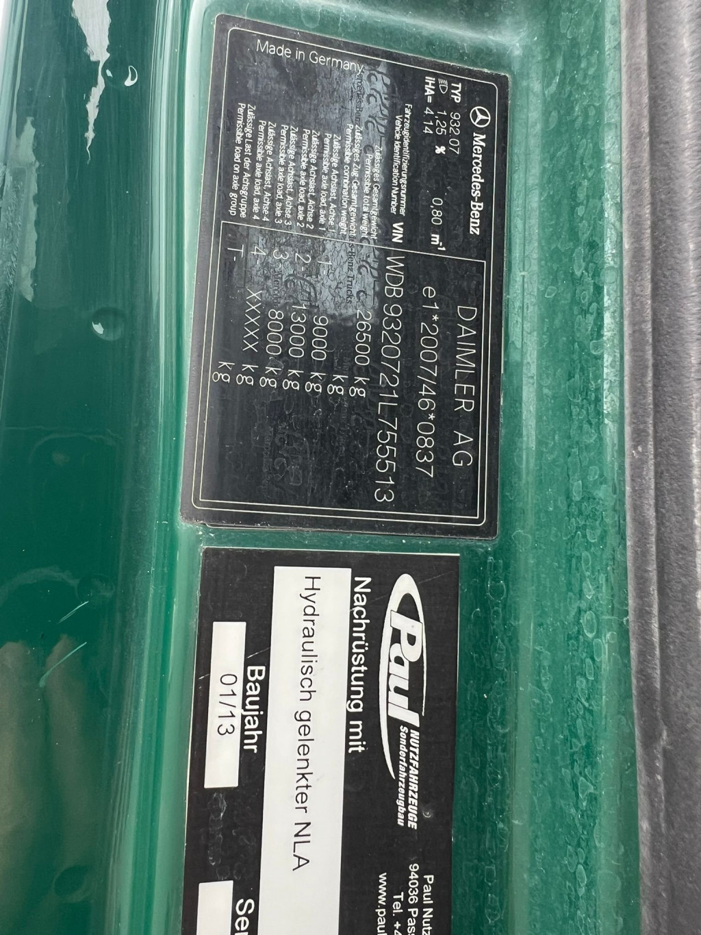 Mercedes-Benz Actros 2644 E5 6x4-4x4 Kardanwelle MP3 Kipphydr. - 20 Mercedes-Benz Actros 2644 E5 6x4-4x4 Kardanwelle MP3 Kipphydr. - 20