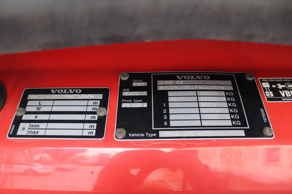 Volvo FH16.660 6x2 Lift/Lenk 2Betten ohne Kran - 38 Volvo FH16.660 6x2 Lift/Lenk 2Betten ohne Kran - 38