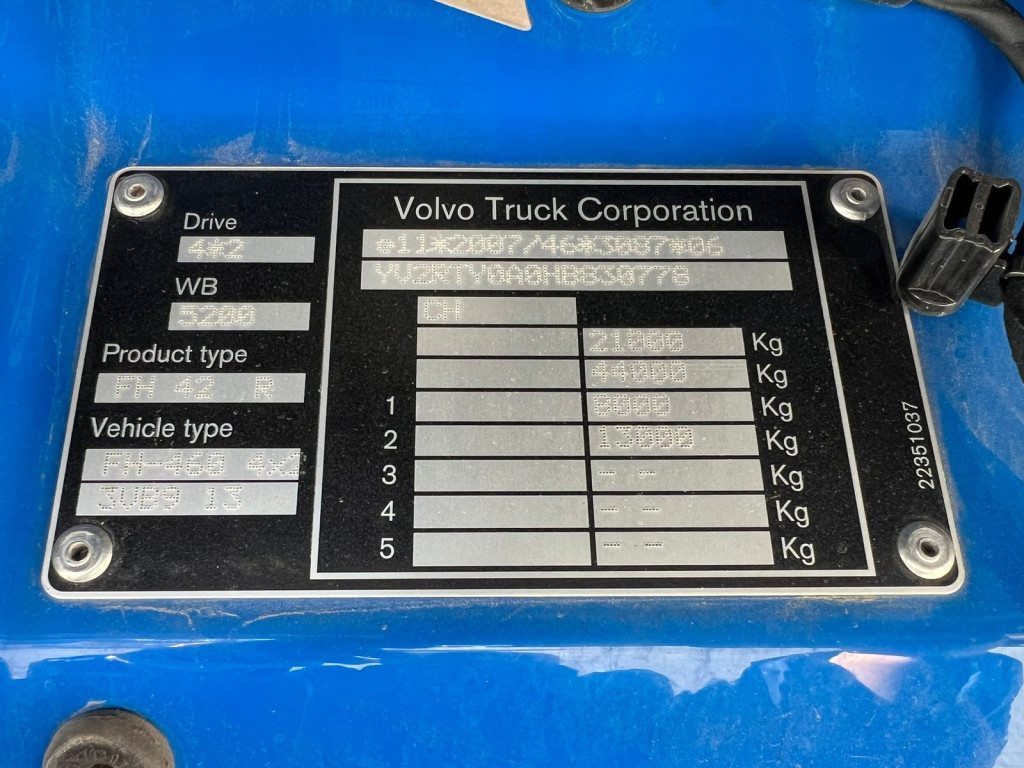 Volvo FH460 4x2 Lift/Lenk LBW  - 19 Volvo FH460 4x2 Lift/Lenk LBW  - 19