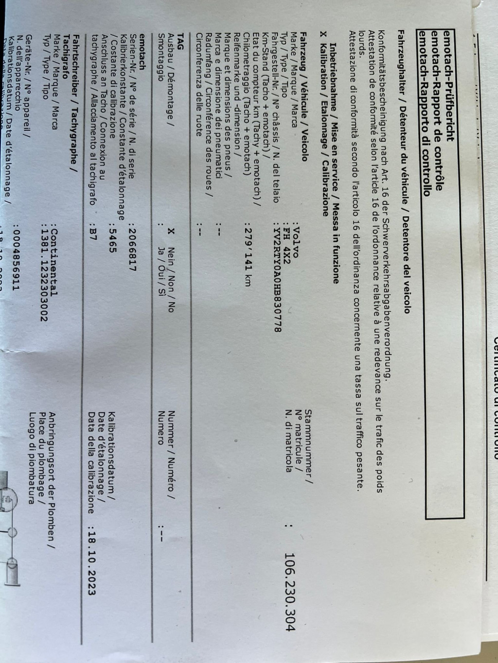 Volvo FH460 4x2 Lift/Lenk LBW  - 20 Volvo FH460 4x2 Lift/Lenk LBW  - 20